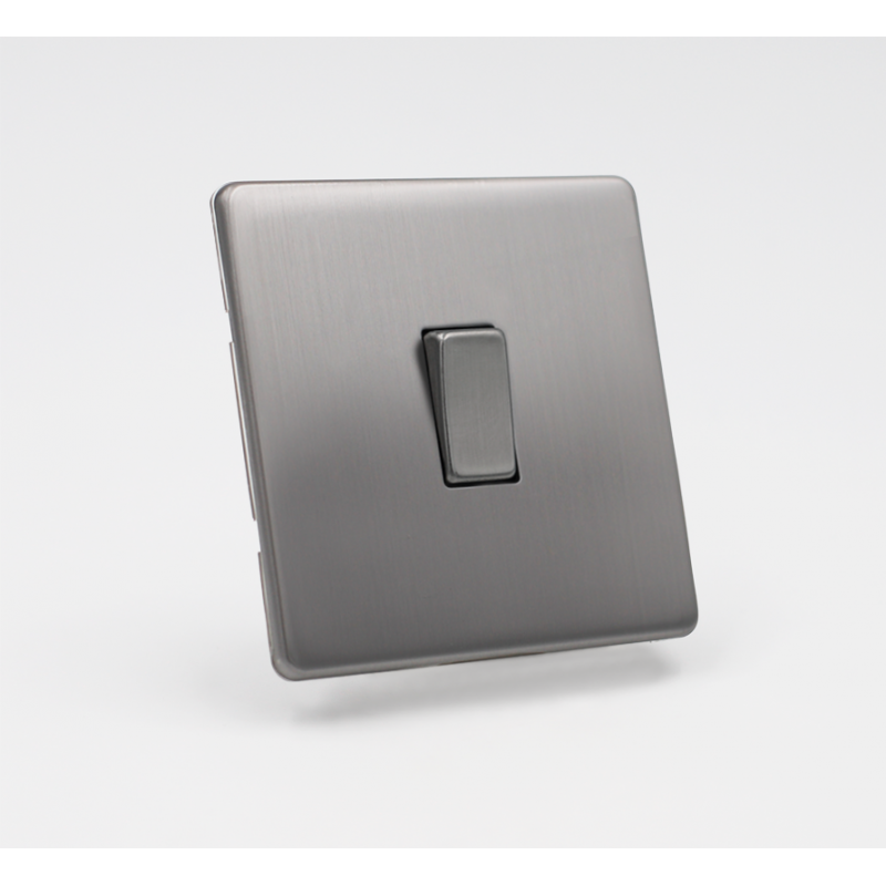 Interrupteur Va-et-Vient "Classic" simple - Acier Brossé