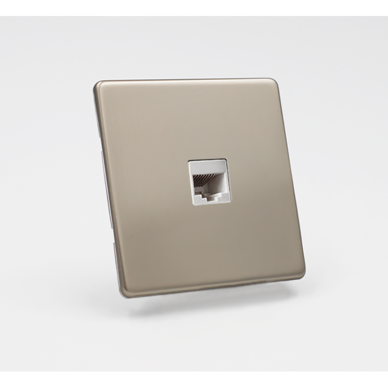 Prise RJ45 multimédia - Satin