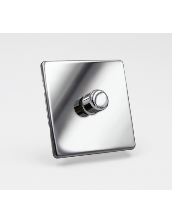 Interrupteur Variateur "Rotatif " simple - Chrome Miroir