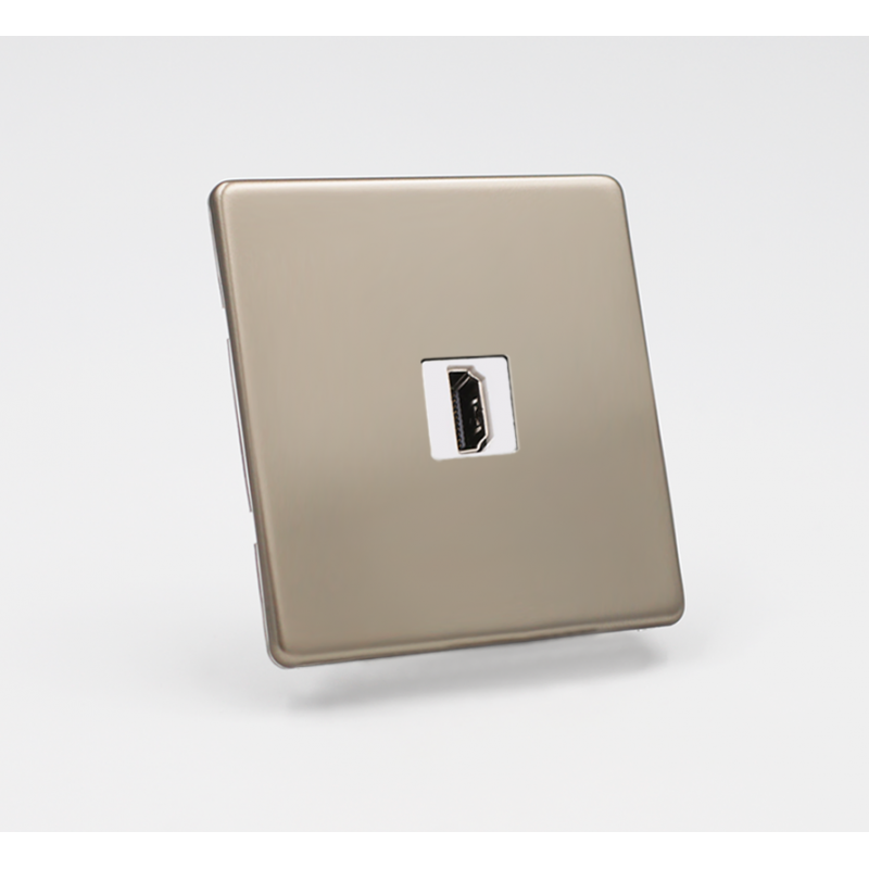 Prise HDMI simple - Satin
