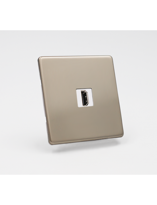 Prise HDMI simple - Satin
