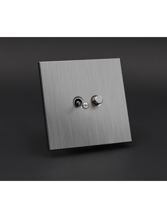 Interrupteur Va et Vient + Bouton Poussoir Rond Vendôme